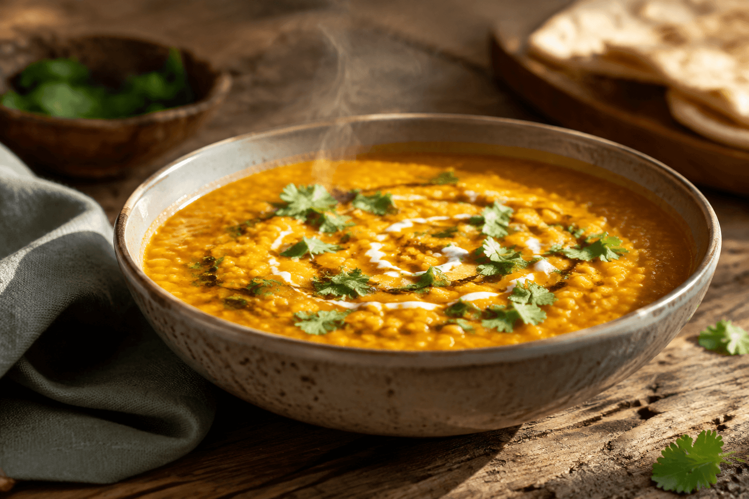 تصویر غذای خوراک دال عدس هندی