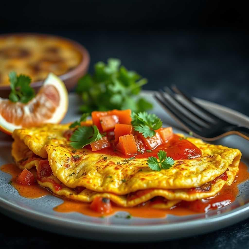 تصویر غذای املت مکزیکی تند