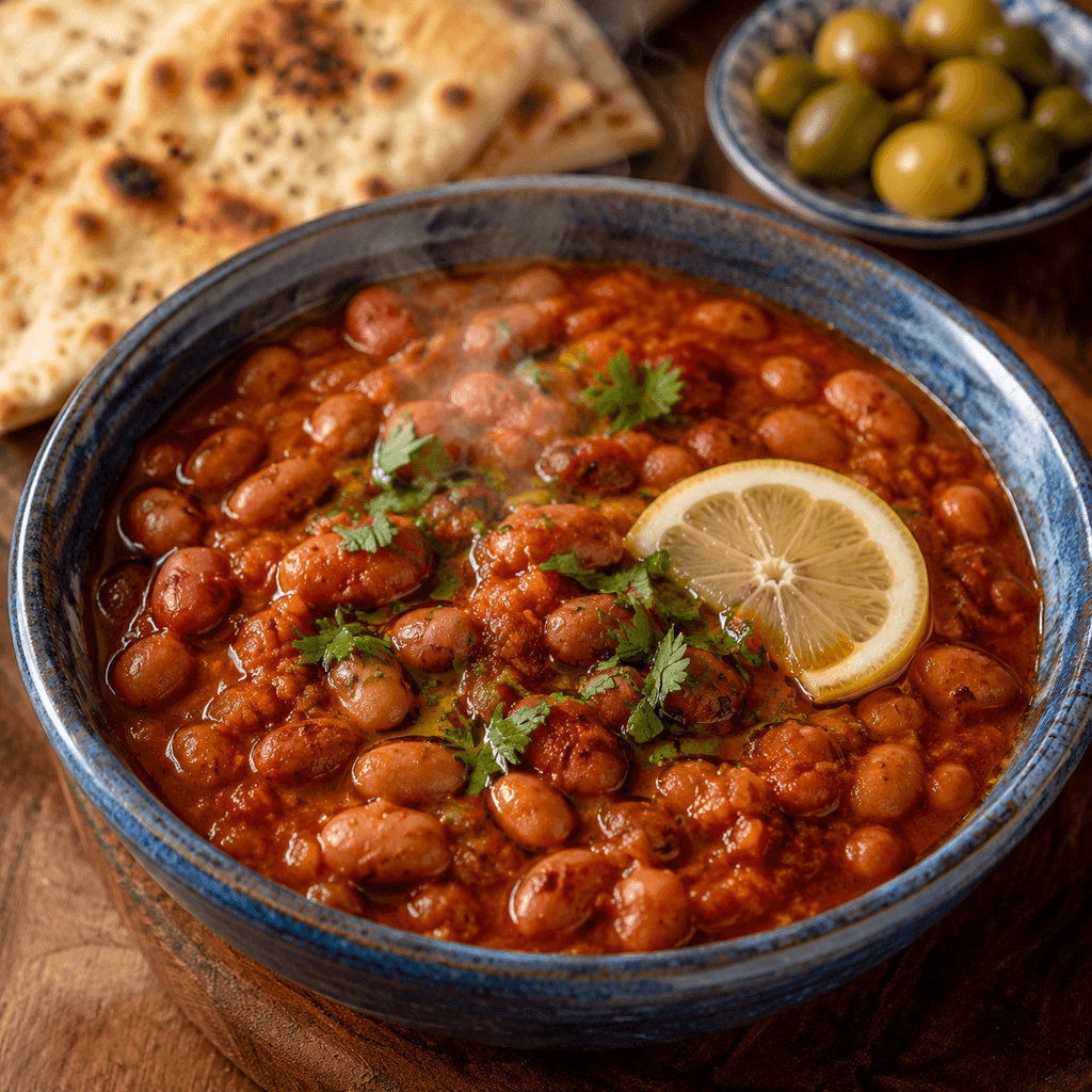 تصویر غذای خوراک لوبیا چیتی