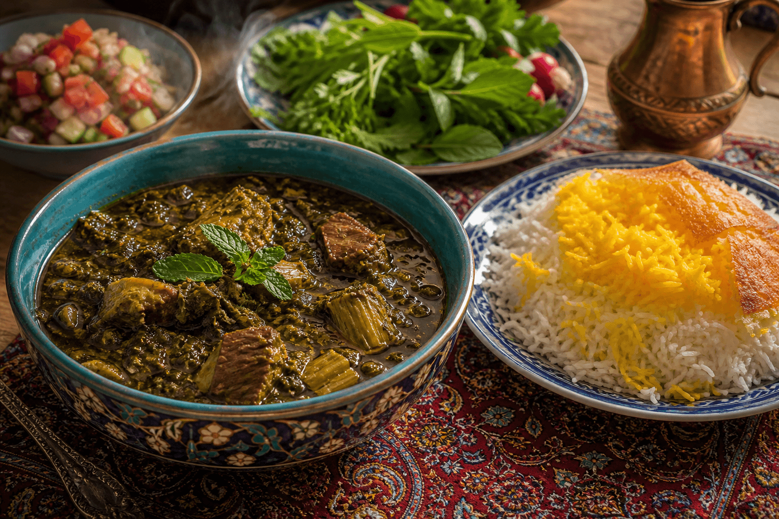 تصویر غذای خورش کرفس