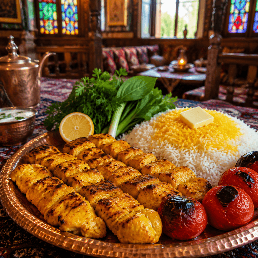 تصویر غذای جوجه کباب