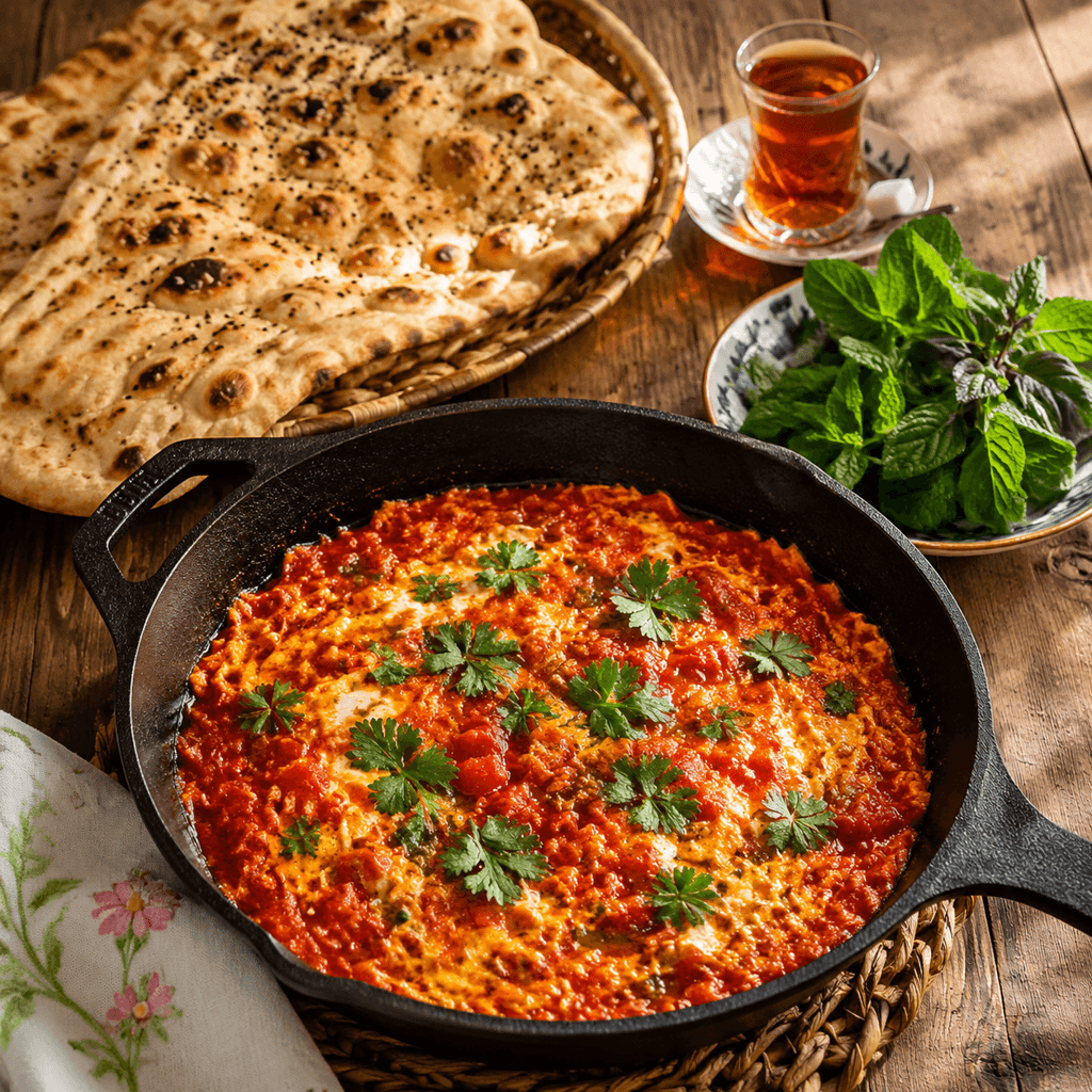 تصویر غذای املت گوجه فرنگی