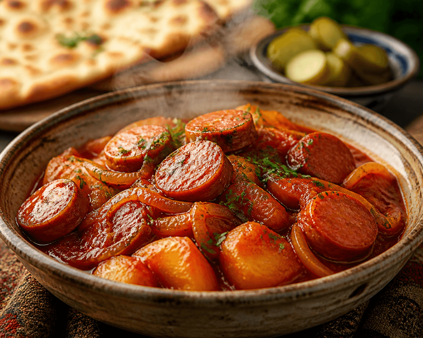 تصویر غذای سوسیس بندری